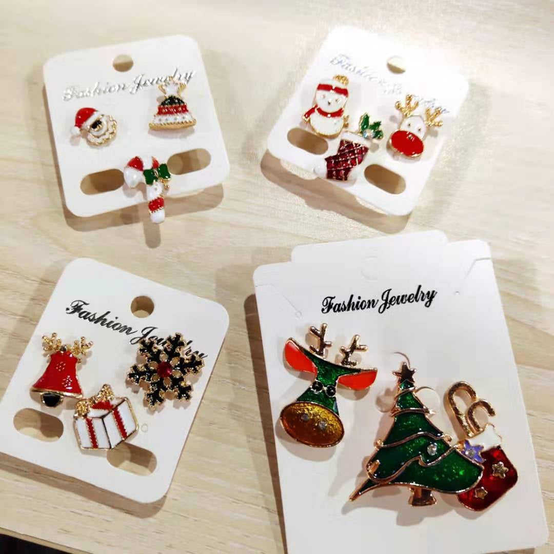 3Pcs/Set Christmas Brooches Jewelry Clothes Accessories Image 7