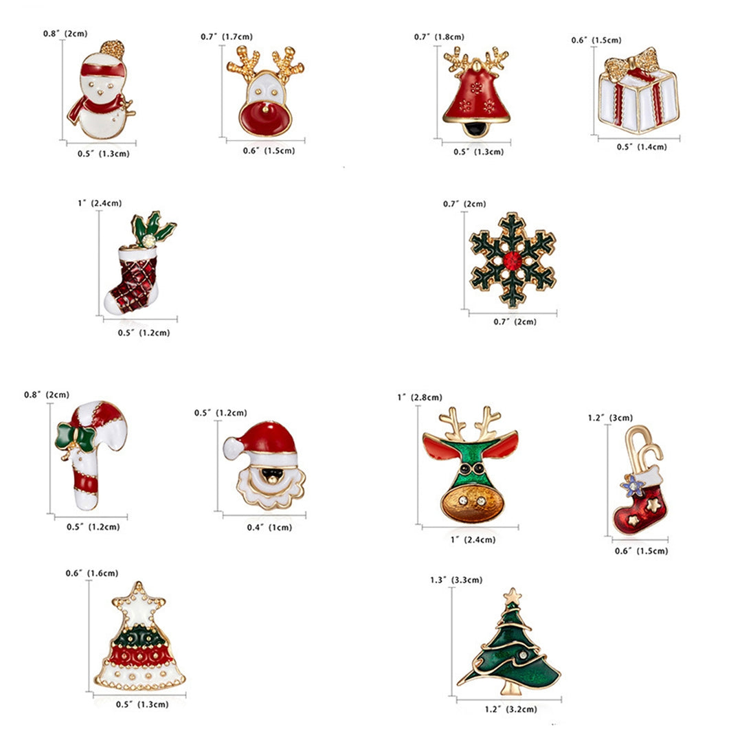 3Pcs/Set Christmas Brooches Jewelry Clothes Accessories Image 9