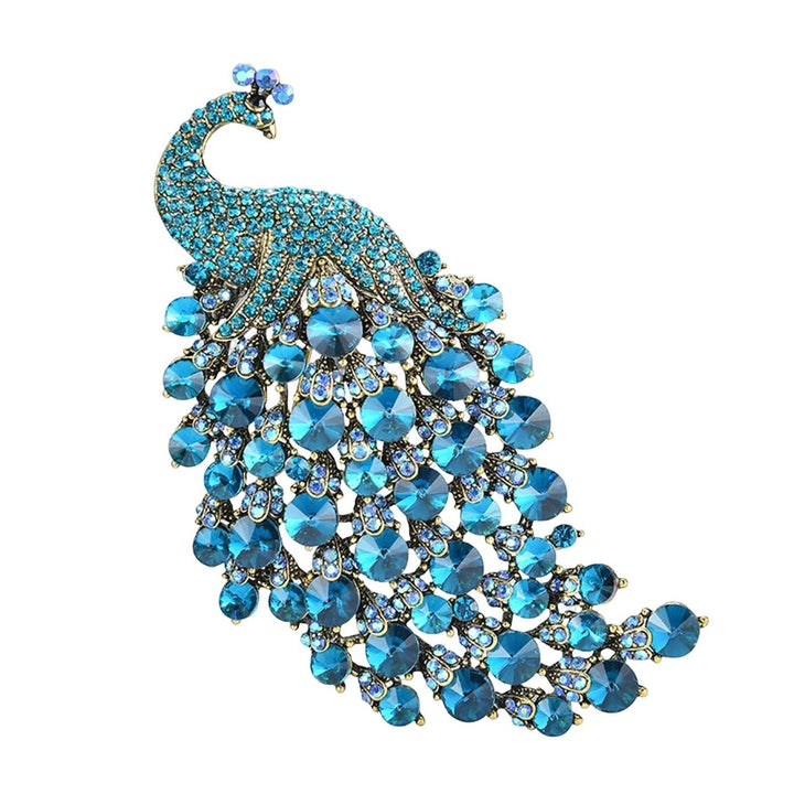 Brooch Pin Animal Shape Peacock Brooch for Wedding Image 3