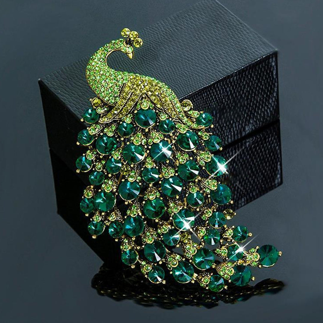 Brooch Pin Animal Shape Peacock Brooch for Wedding Image 12