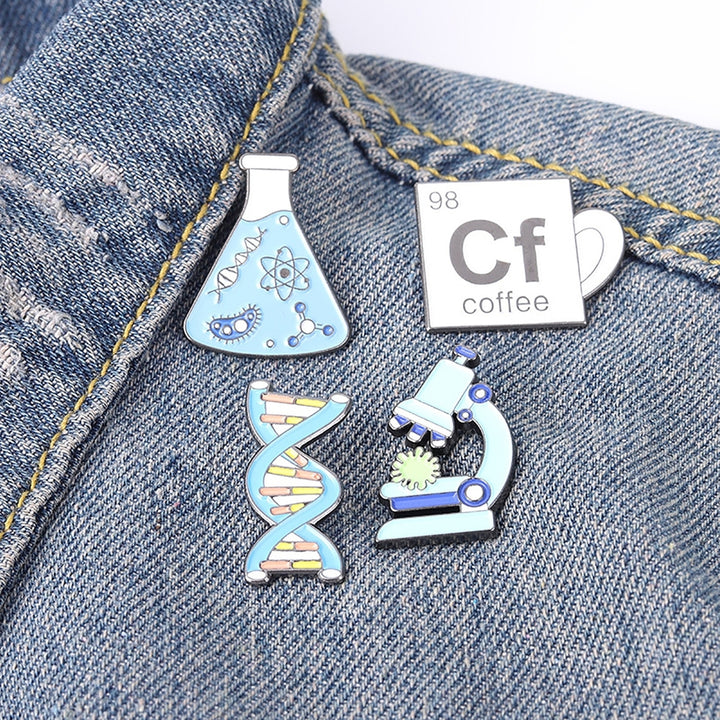 Clothing Brooch Exquisite Creative Cartoon Chemical Elements Badge Pin Scarf Accessories Image 1