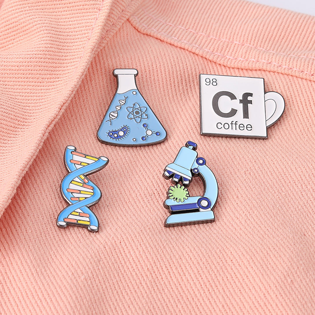 Clothing Brooch Exquisite Creative Cartoon Chemical Elements Badge Pin Scarf Accessories Image 7