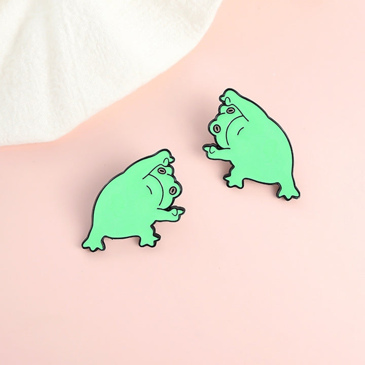 Brooch Pin Creative Exquisite Delicate Alloy Cartoon Frog Shape Scarf Brooch Clothing Accessories Image 12