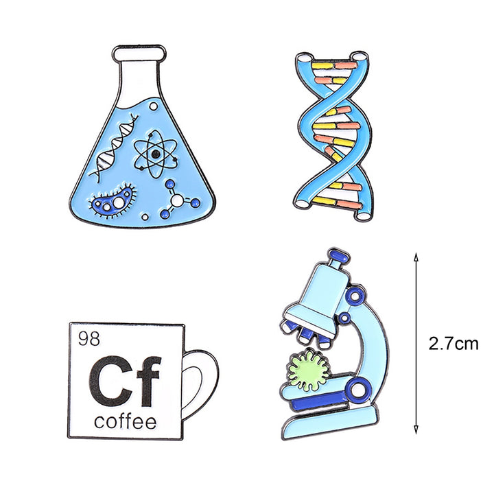 Clothing Brooch Exquisite Creative Cartoon Chemical Elements Badge Pin Scarf Accessories Image 9