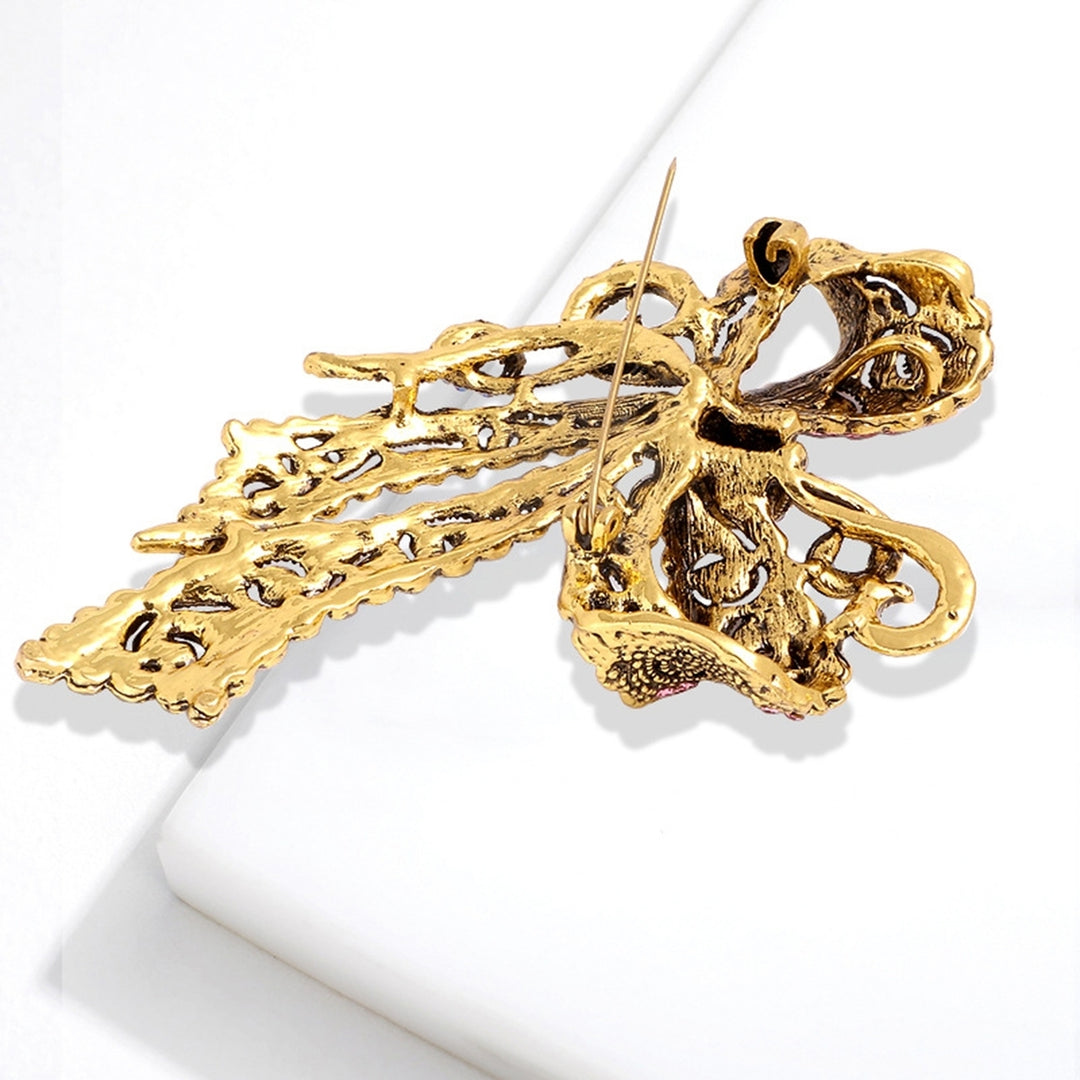 Clothing Brooch Personality Exquisite Compact Ornamental Solid Show Charm Alloy Rhinestone Bow-knot Badge Pin Birthday Image 11