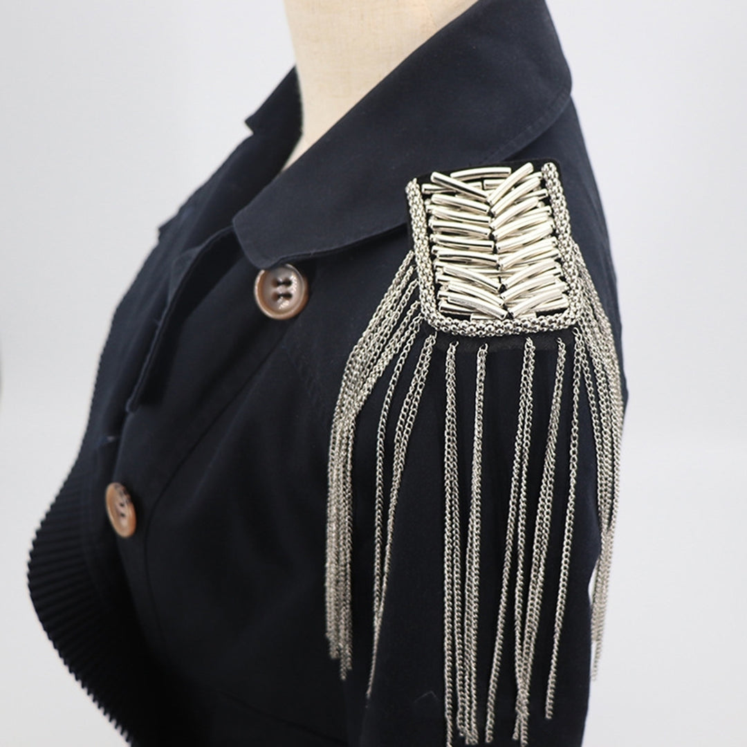 Shoulder Epaulette Charming Ornamental Clothing Accessories Tassel Chain Decorate Shiny Shoulder Tassels Handmade Image 11