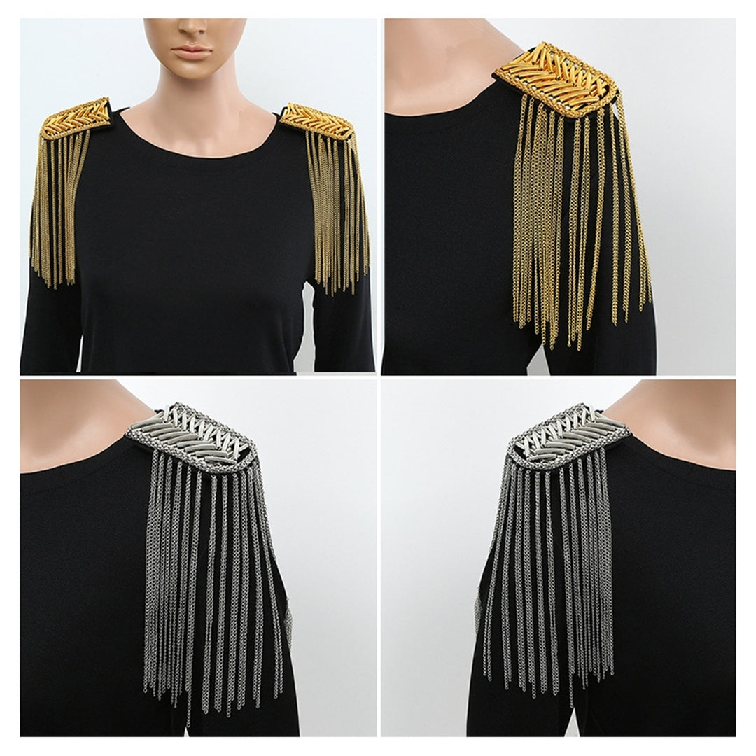 Shoulder Epaulette Charming Ornamental Clothing Accessories Tassel Chain Decorate Shiny Shoulder Tassels Handmade Image 12