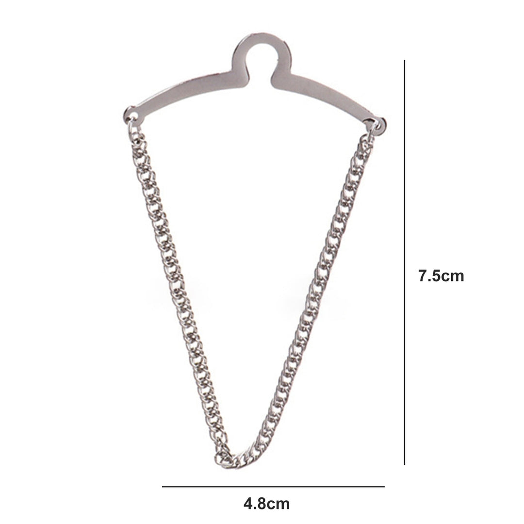 Tie Pin All Match Anti-rust Prevent Sagging Polished Non-oxidizing Fixing Tightly Men Tie Chain Tack Clip Locking Pin Image 10