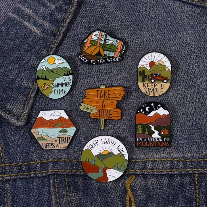 Badge Brooch Camping Hiking Badge Clothing Accessories Image 9