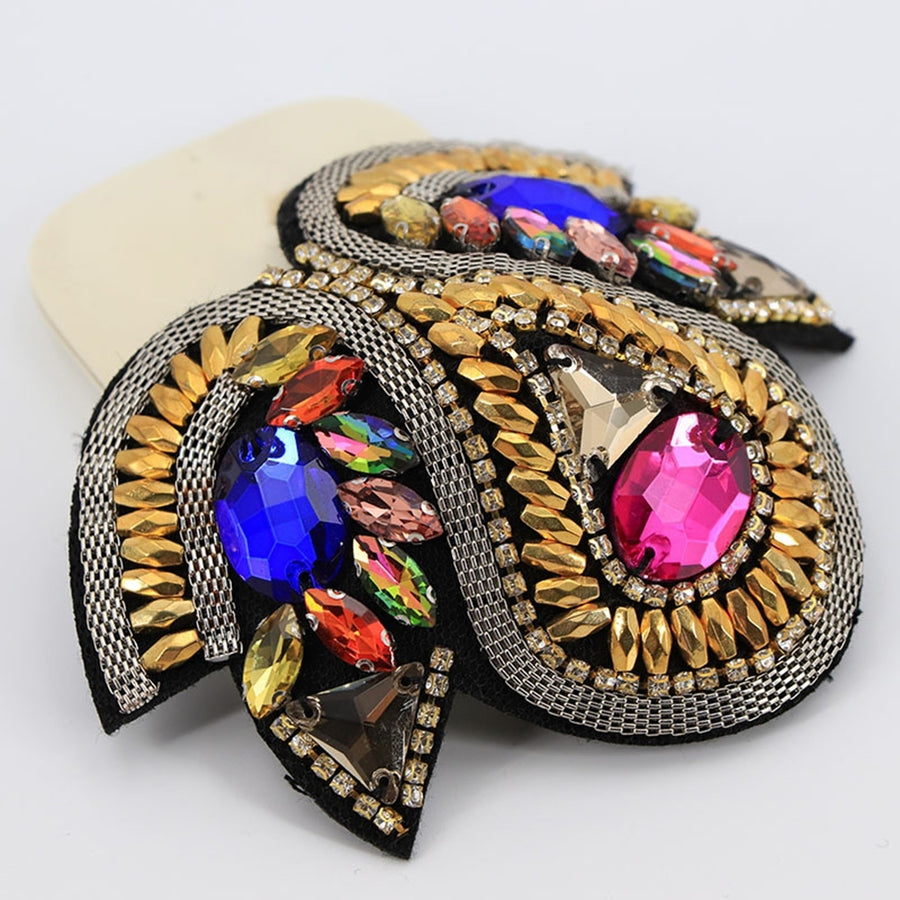 Clothes Pin Rhinestone Epaulet Scarf Decoration Image 1