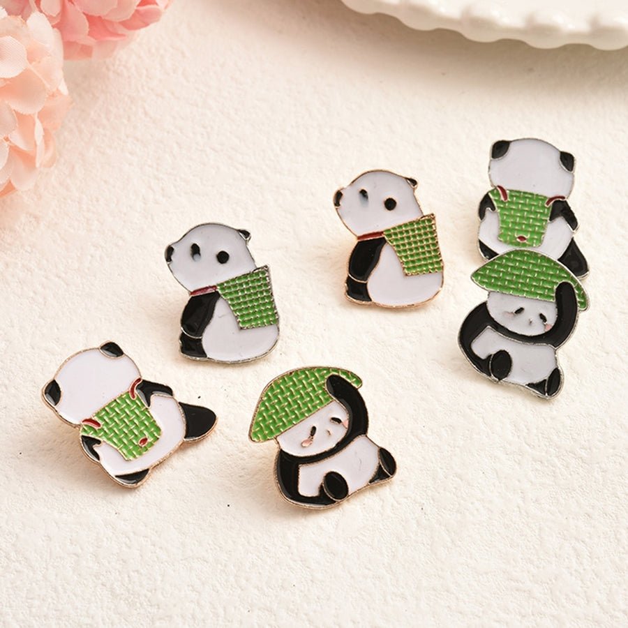 Cute Panda Brooch Sweater Shawl Hat Clip Women Girls Clothing Dresses Scarf Decoration Costumes Brooch Jewelry Gift Image 1