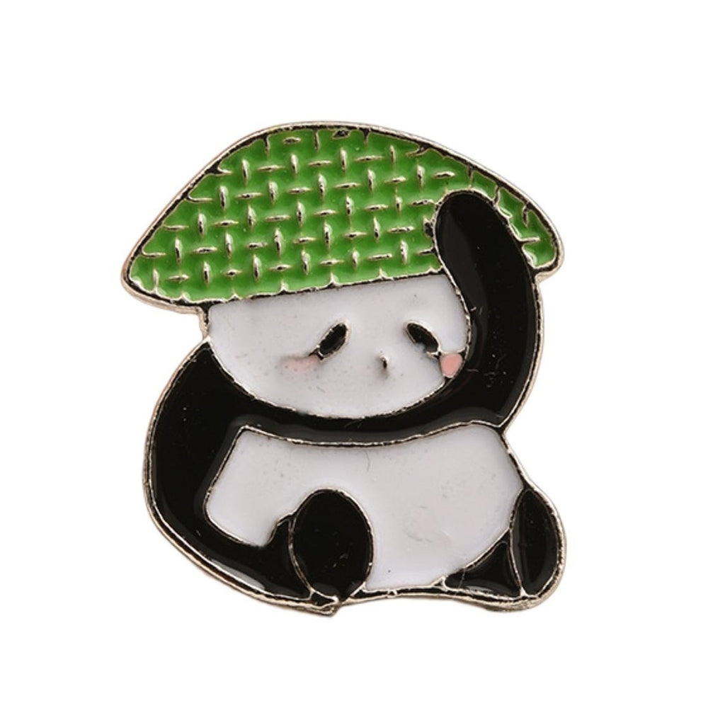 Cute Panda Brooch Sweater Shawl Hat Clip Women Girls Clothing Dresses Scarf Decoration Costumes Brooch Jewelry Gift Image 2