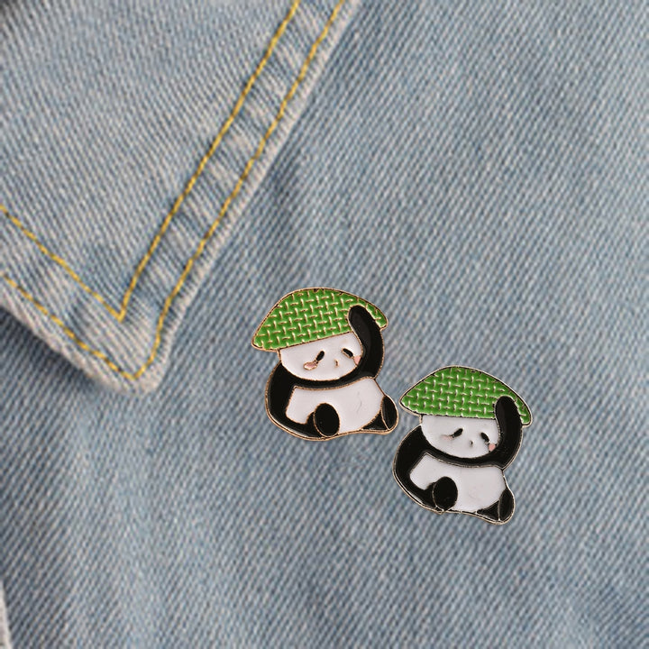 Cute Panda Brooch Sweater Shawl Hat Clip Women Girls Clothing Dresses Scarf Decoration Costumes Brooch Jewelry Gift Image 9