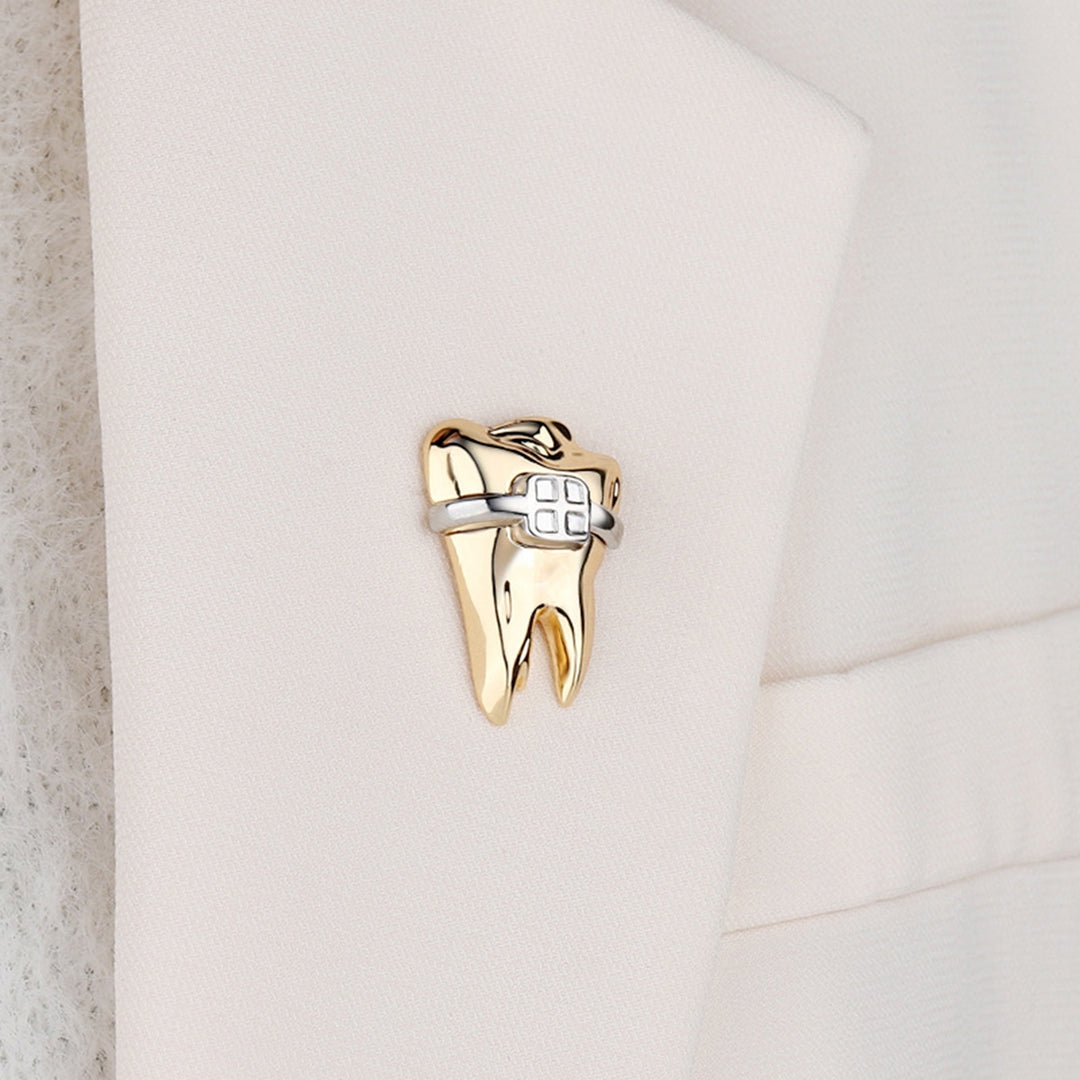 Brooch Pin Tooth Shape Brooch Pin Clothes Accessories Image 9