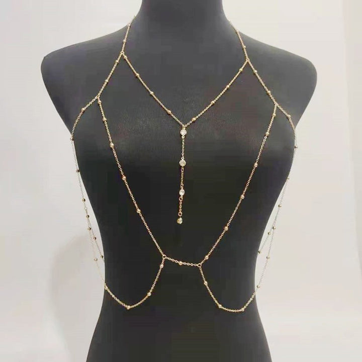 Sexy Bra Chain Multi-layers Necklace Club Accessories Image 9