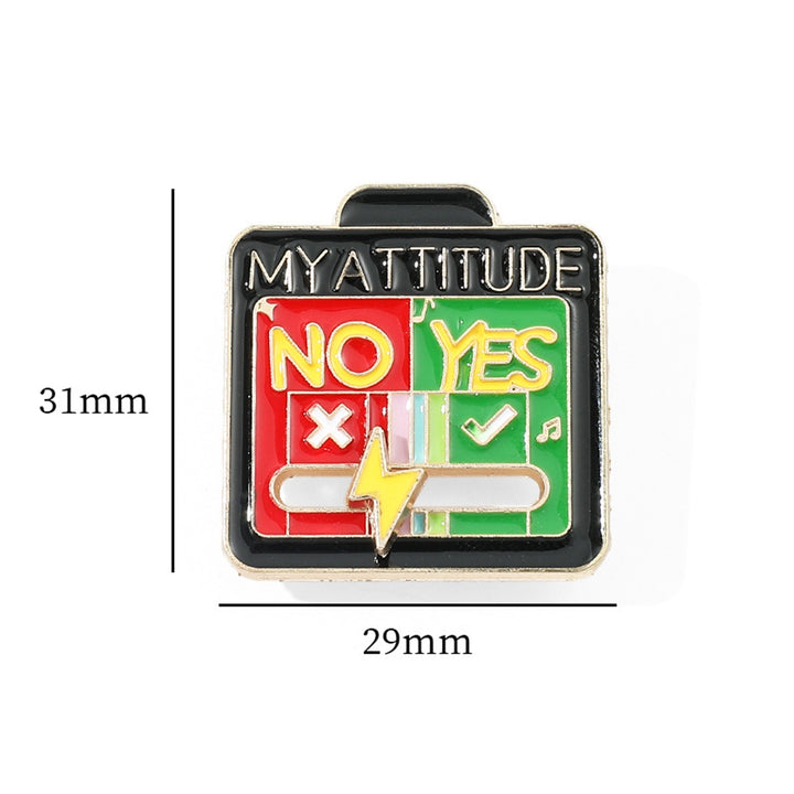 Brooch Social Battery Pin Clothes Decoration Jewelry Image 6