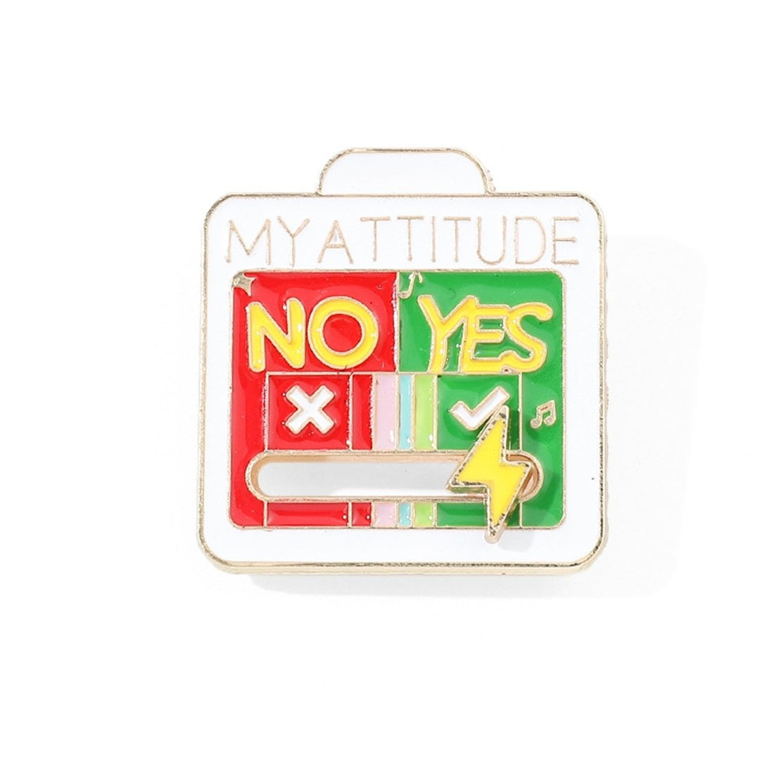 Brooch Social Battery Pin Clothes Decoration Jewelry Image 1