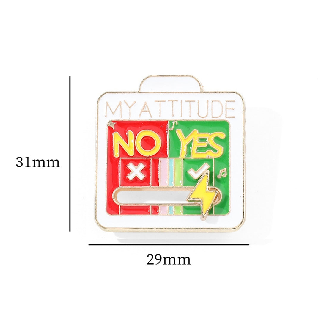 Brooch Social Battery Pin Clothes Decoration Jewelry Image 8