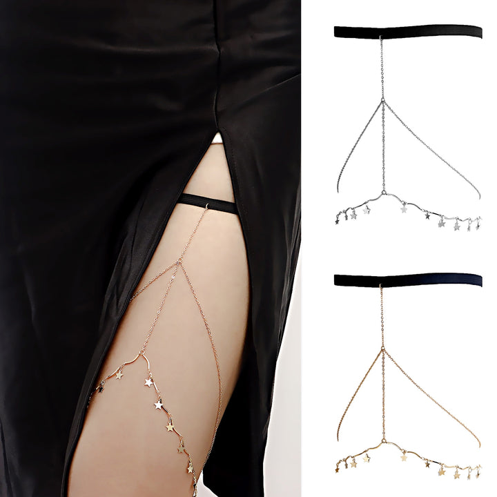 Body Chain Multilayer Adjustable Thigh Chain for Beach Image 4