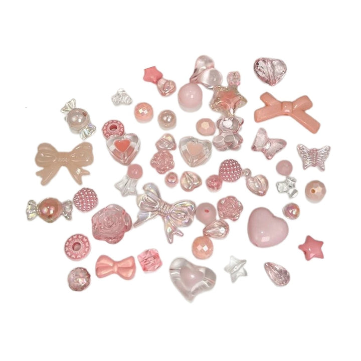 50g Loose Beads Flower Bear Mixing Style Geometric Jewelry Making Accessories Phone Case Decoration Image 7