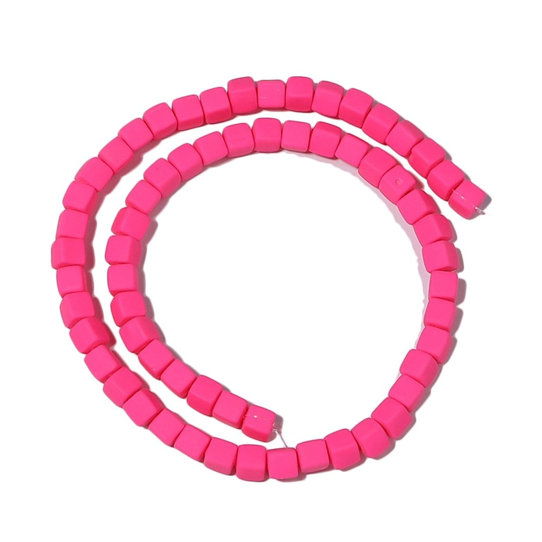 Irregular Square Soft Clay Natural Girls Bracelet Candy Color Jewelry Making Scattered Beads Strand Jewelry Accessories Image 1