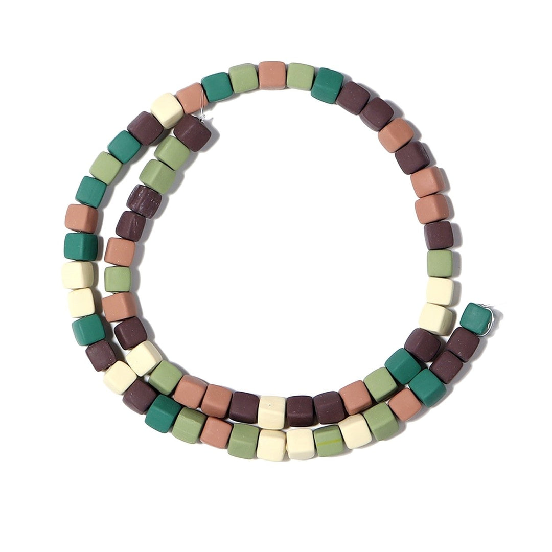 Irregular Square Soft Clay Natural Girls Bracelet Candy Color Jewelry Making Scattered Beads Strand Jewelry Accessories Image 7