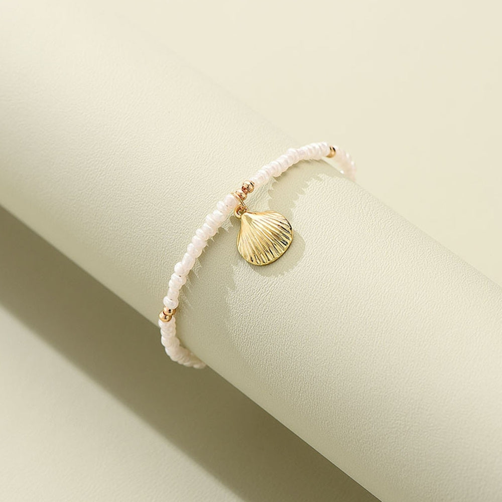 Women Anklet Seashell Pendant Bracelet Foot Jewelry Image 2