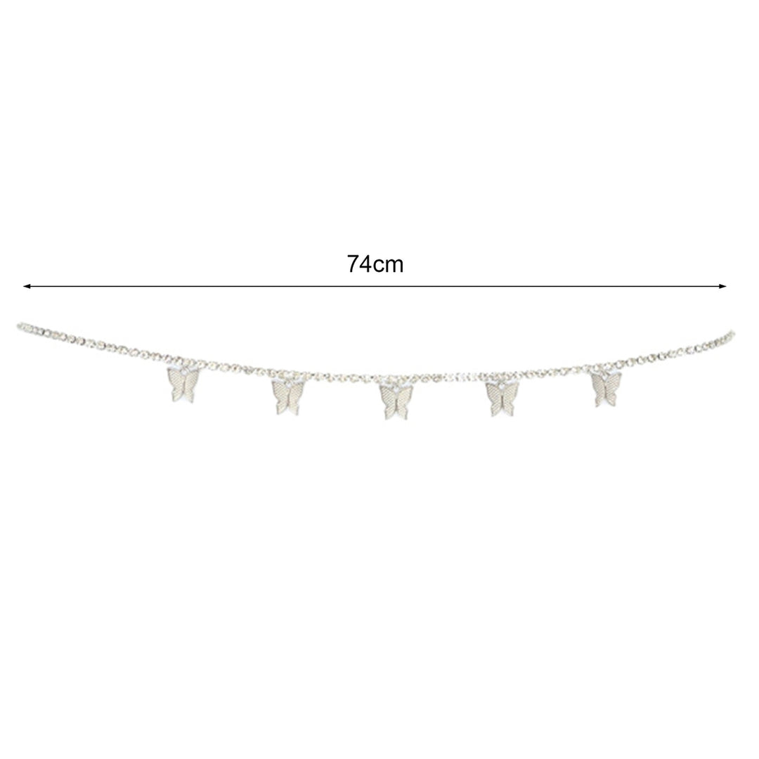 Waist Chain Single Layer Sexy European American Style Women Butterfly Waist Chain for Dancing Image 9