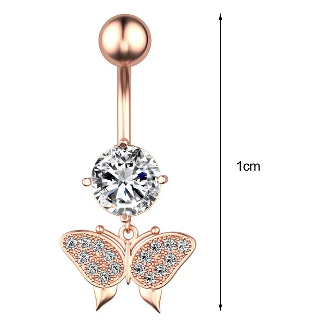 Belly Button Nail Charming Practical Bow Design High Polished Smooth Surface Piercing Navel Nail Body Jewelry Image 6