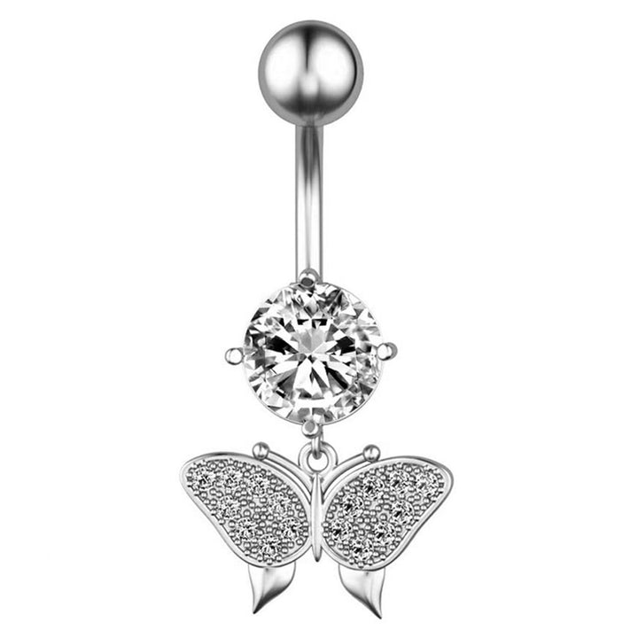 Belly Button Nail Charming Practical Bow Design High Polished Smooth Surface Piercing Navel Nail Body Jewelry Image 10