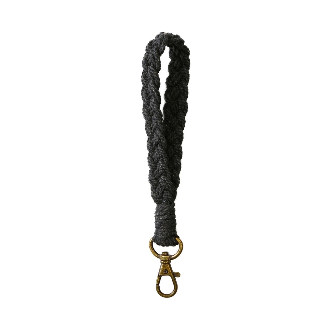 Key Fob Lanyard Handmade Knitted Pendant Non-fading Wear-resistant Ornament DIY Weaving Rope Chain Key Ring Key Image 2