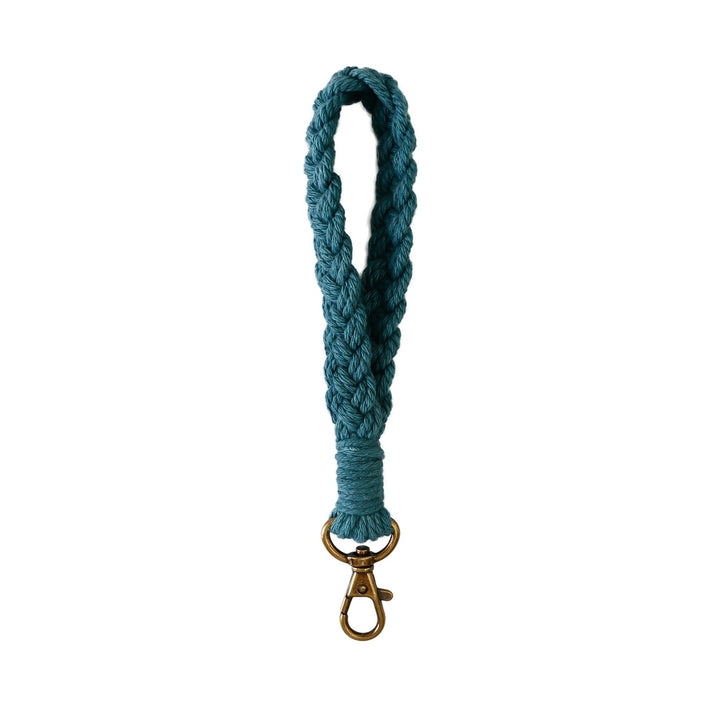 Key Fob Lanyard Handmade Knitted Pendant Non-fading Wear-resistant Ornament DIY Weaving Rope Chain Key Ring Key Image 4