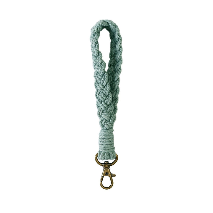 Key Fob Lanyard Handmade Knitted Pendant Non-fading Wear-resistant Ornament DIY Weaving Rope Chain Key Ring Key Image 1