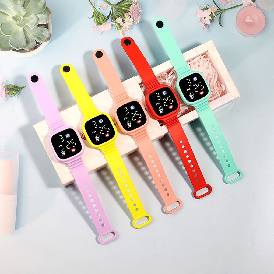 Digital Watch LED Digital Display Button Control Comfortable to Wear Square Dial Precise Time Widely Used Sports Digital Image 1