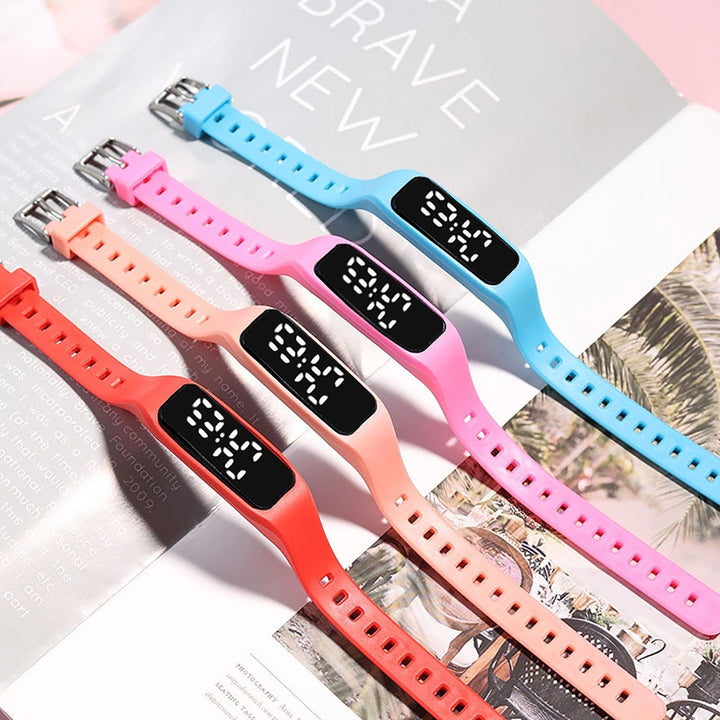 Children Watch Colorful Cute Style Daily Wear LED Display Screen Fashion Time Wristwatch for Kids Image 10