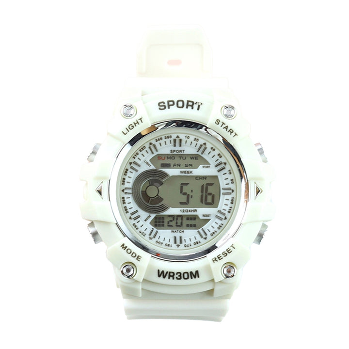 Sports Watch Night Luminous LCD Display Life Waterproof Cool Sweatproof Battery Powered Boys Girls Students Electronic Image 3