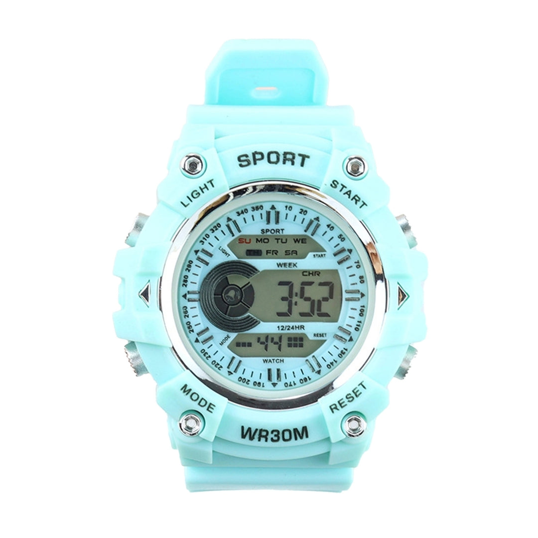 Sports Watch Night Luminous LCD Display Life Waterproof Cool Sweatproof Battery Powered Boys Girls Students Electronic Image 4