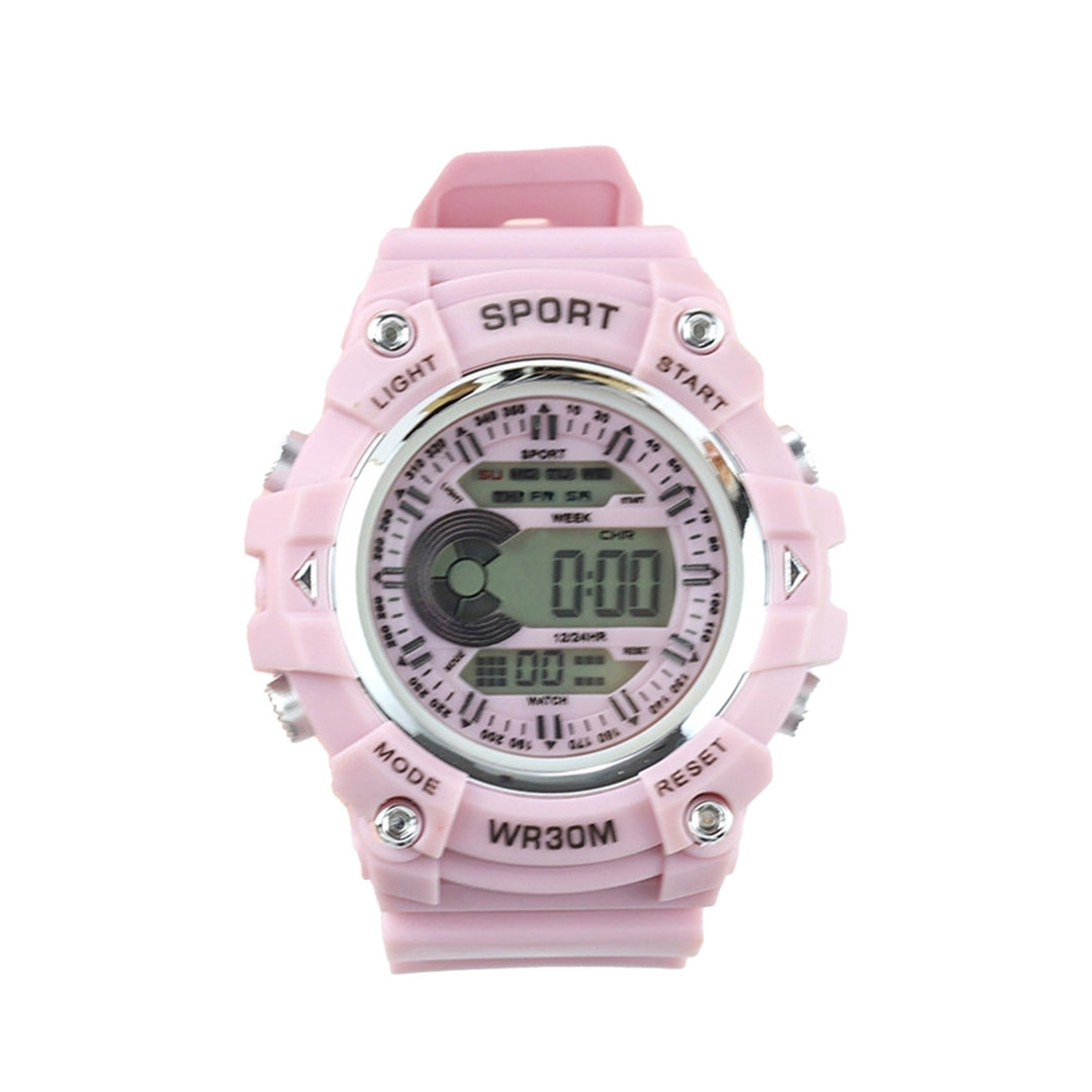 Sports Watch Night Luminous LCD Display Life Waterproof Cool Sweatproof Battery Powered Boys Girls Students Electronic Image 4