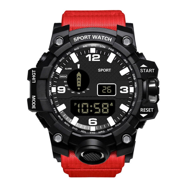 Digital Watch Week Display Date Precise Portable LED Stopwatch Sports Wristwatch for Fitness Image 1