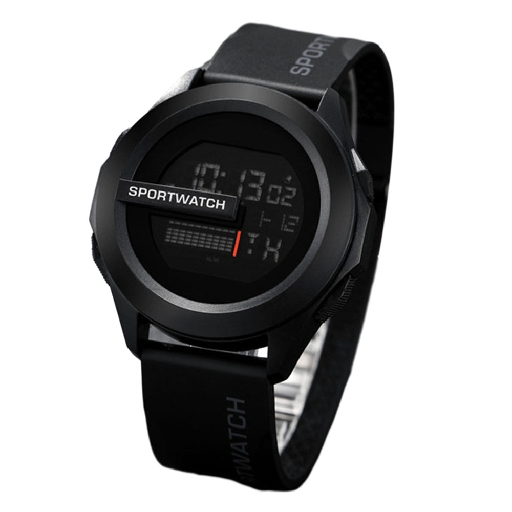 LED Electronic Watch 50m Waterproof Luminous Adjustable Soft Silicone Band Men Women Sports Wristwatch Birthday Gift Image 2