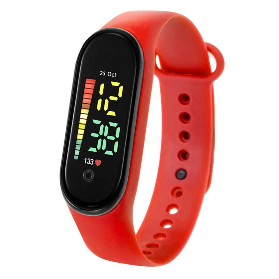 Digital Watch M11 Children Watch Waterproof Colorful LED Students Kids Sports Watch Soft Strap Clear Display Watch Image 4