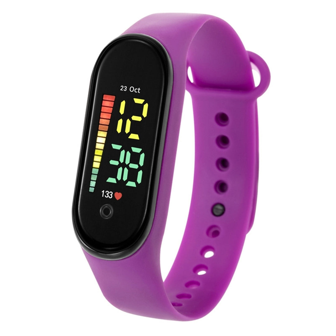 Digital Watch M11 Children Watch Waterproof Colorful LED Students Kids Sports Watch Soft Strap Clear Display Watch Image 6