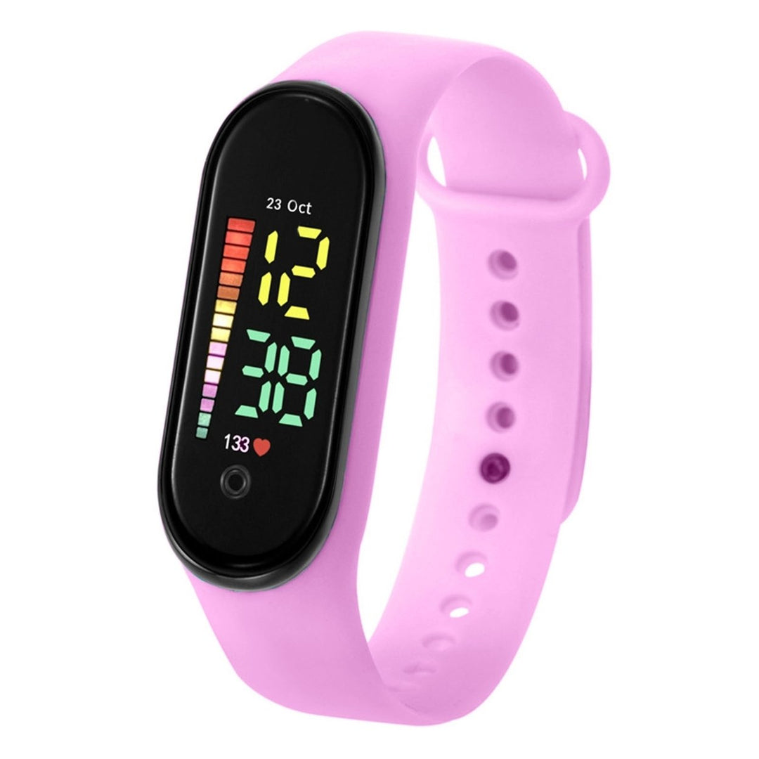 Digital Watch M11 Children Watch Waterproof Colorful LED Students Kids Sports Watch Soft Strap Clear Display Watch Image 1