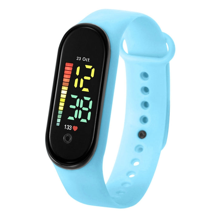 Digital Watch M11 Children Watch Waterproof Colorful LED Students Kids Sports Watch Soft Strap Clear Display Watch Image 10