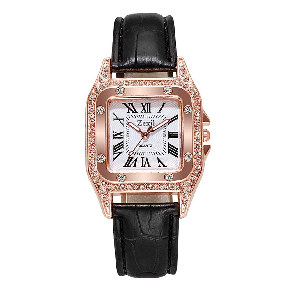 Women Watch Square Dial Wrist Watch for Daily Image 2