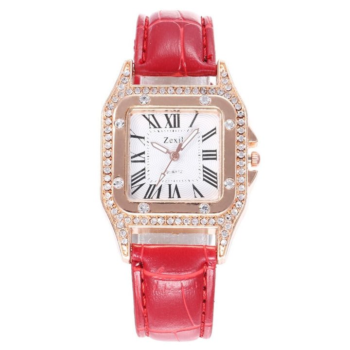 Women Watch Square Dial Wrist Watch for Daily Image 1