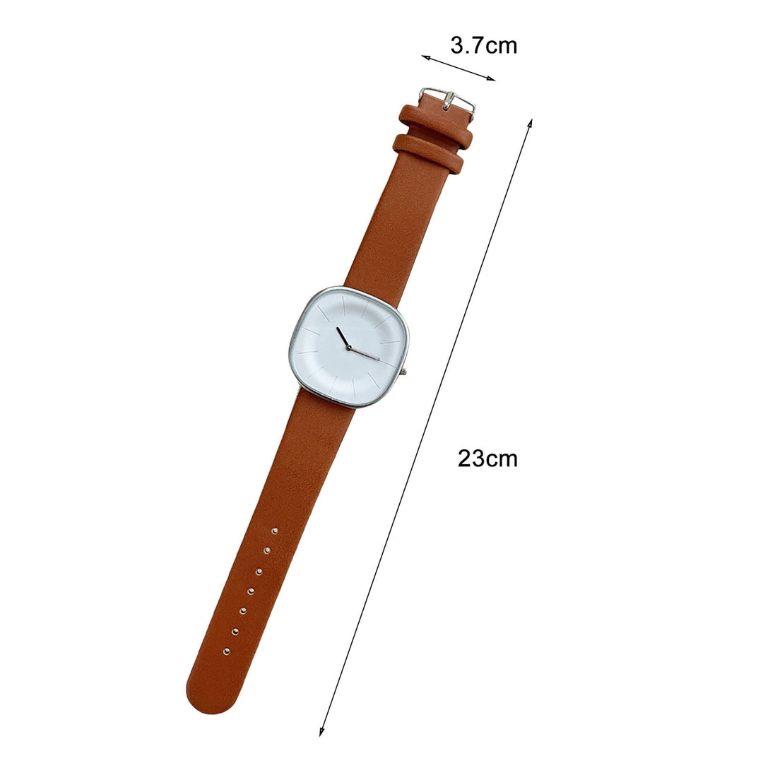 Women Watch Square Dial Casual Clock for Business Image 10