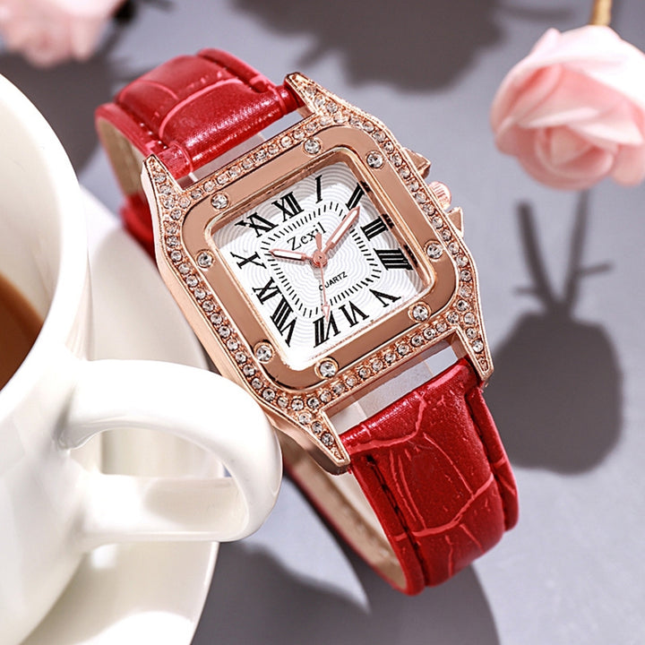 Women Watch Square Dial Wrist Watch for Daily Image 6