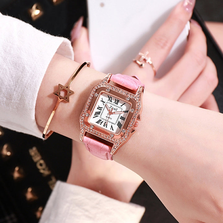 Women Watch Square Dial Wrist Watch for Daily Image 7