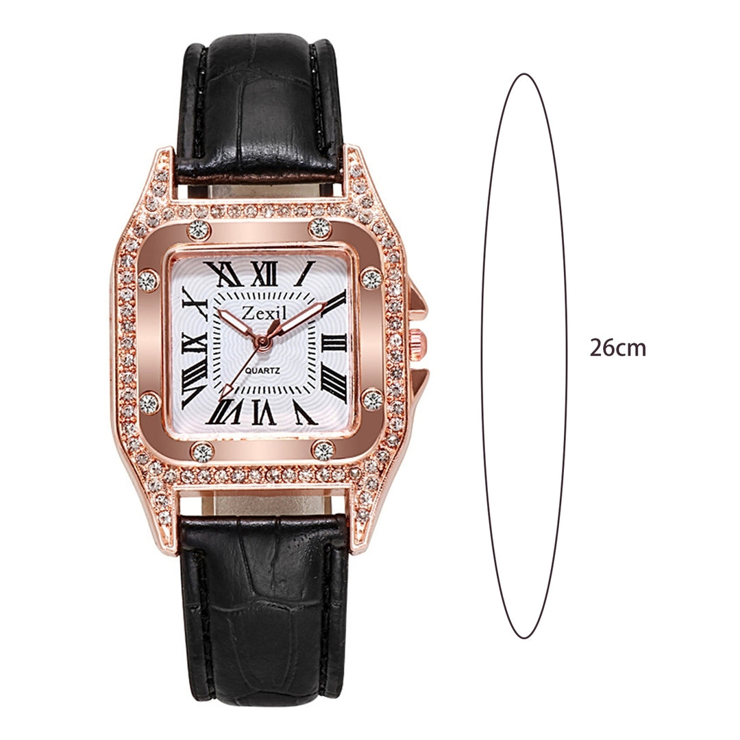 Women Watch Square Dial Wrist Watch for Daily Image 9